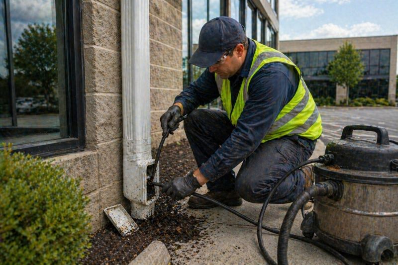 Exterior Drain Cleaning Service
